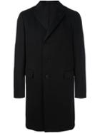 Z Zegna Single Breasted Coat, Men's, Size: 56, Black, Cotton/cupro/wool