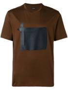 Z Zegna Contrast Print T-shirt - Brown