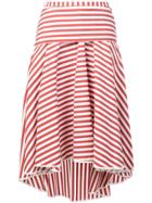 Smarteez Striped Midi Skirt - Red