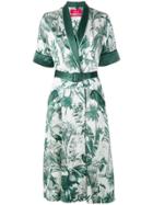 F.r.s For Restless Sleepers Printed Belted Kimono - Green