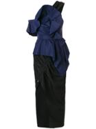 Self-portrait Ruffled Organza Top - Blue