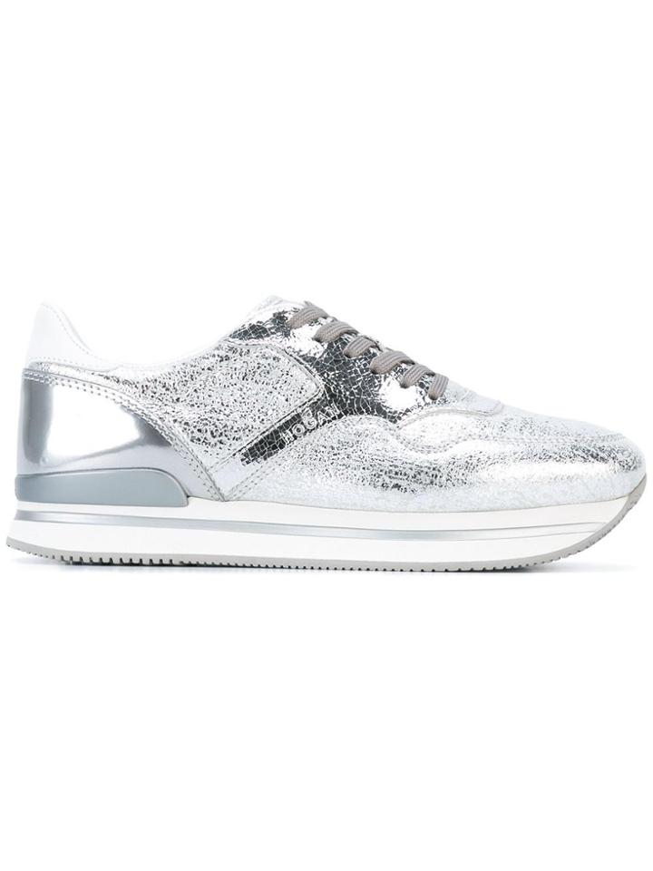 Hogan Metallic Sneakers - Grey