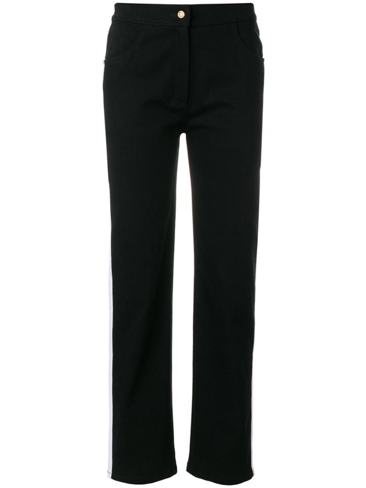 Balmain Track Stripe Slim Jeans - Black