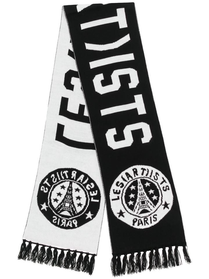 Les (art)ists Logo Print Scarf - Black