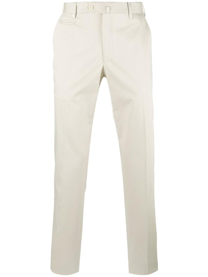 Corneliani - Classic Chinos - Men - Cotton/spandex/elastane - 52, Nude/neutrals, Cotton/spandex/elastane