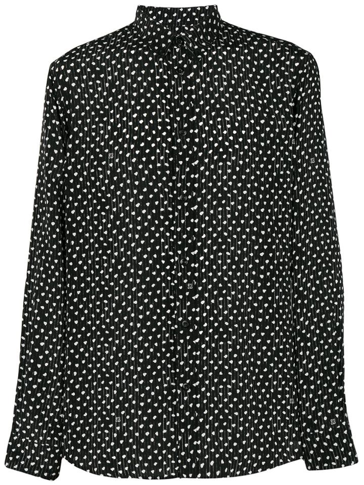 Givenchy Two-tone Print Shirt - Black