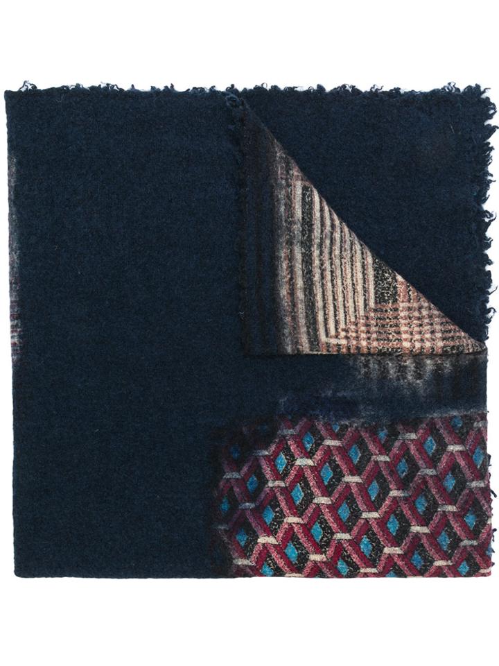 Faliero Sarti Marialia Patterned Scarf - Blue
