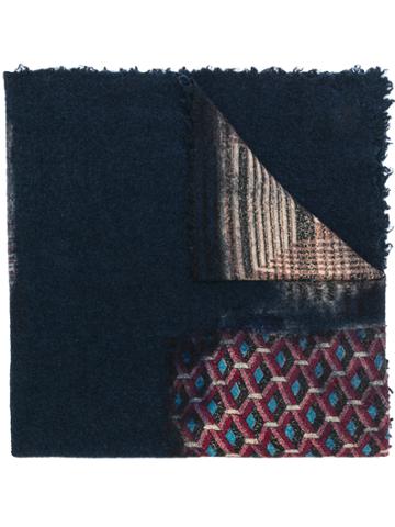 Faliero Sarti Marialia Patterned Scarf - Blue