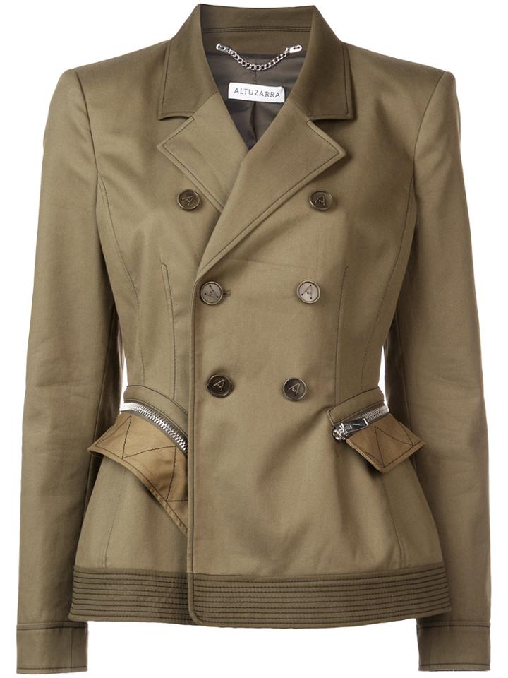 Altuzarra Double Breasted Jacket - Green