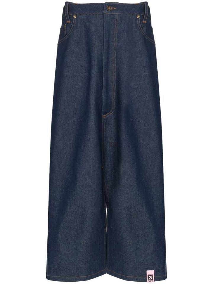 Vaquera Denim Jeans Style Skirt - Blue