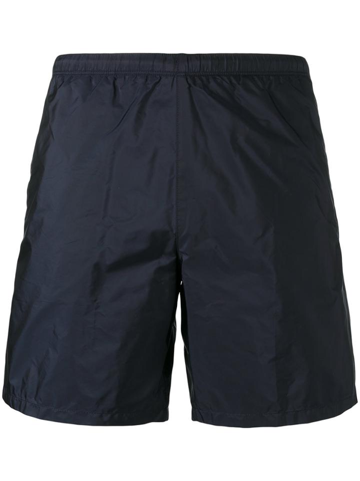 Prada Elasticated Waistband Swim Shorts - Blue
