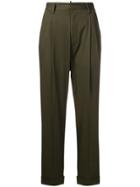 Dsquared2 High-waisted Cropped Trousers - Green