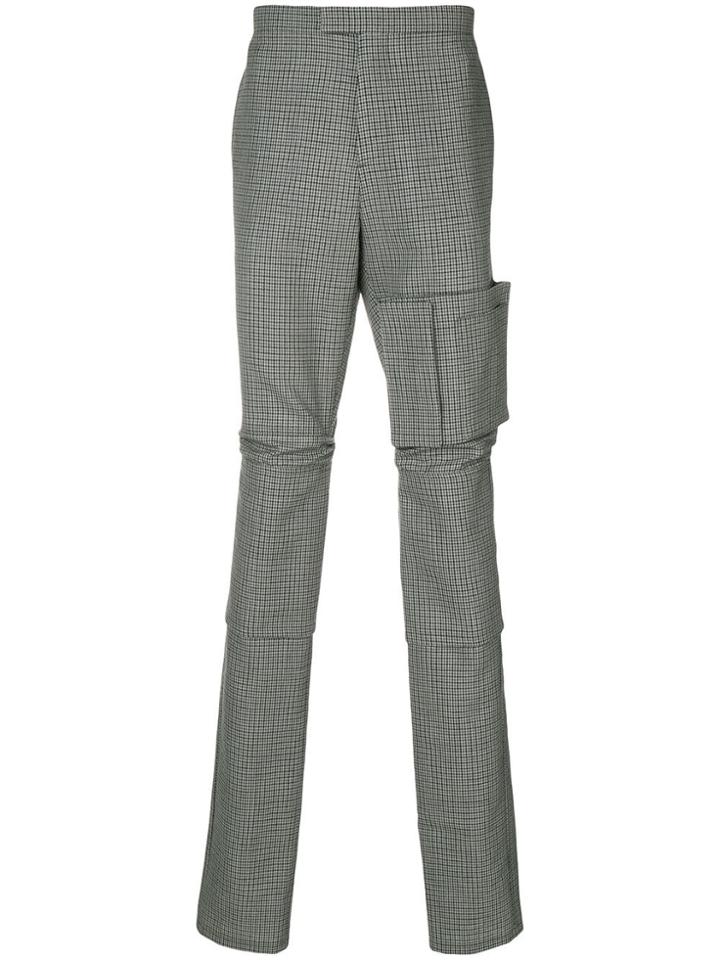 Raf Simons Flap Pocket Slim Trousers - Grey