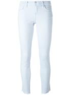 J Brand Cropped Skinny Jeans, Women's, Size: 26, Blue, Cotton/polyester/spandex/elastane/lyocell