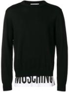 Moschino Logo Waistband Sweater - Black