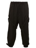 Yohji Yamamoto Harness Cropped Trousers, Men's, Size: 2, Black, Cupro/wool