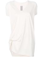 Rick Owens - Hiked T-shirt - Women - Cotton - 44, Nude/neutrals, Cotton