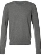 Maison Margiela Classic Crew Neck Jumper, Men's, Size: Large, Grey, Cashmere