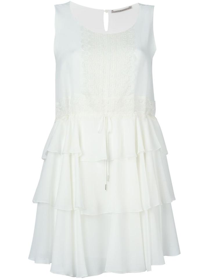 Ermanno Scervino Lace Detail Ruffle Dress