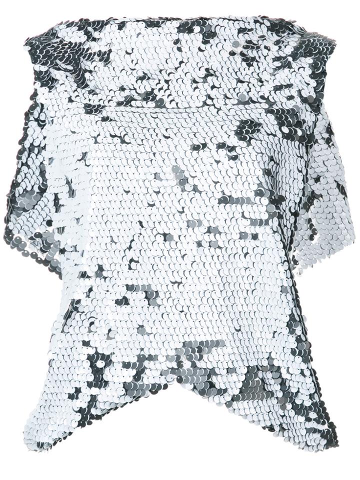 Maticevski Sequinned Ethereal Blouse - Black