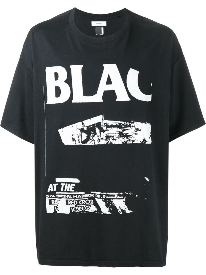 Facetasm Printed T-shirt, Men's, Black, Cotton