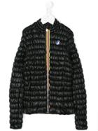 K Way Kids Quilted Long Sleeve Jacket - Black