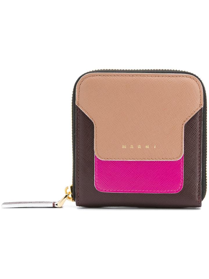 Marni Logo Wallet - Brown