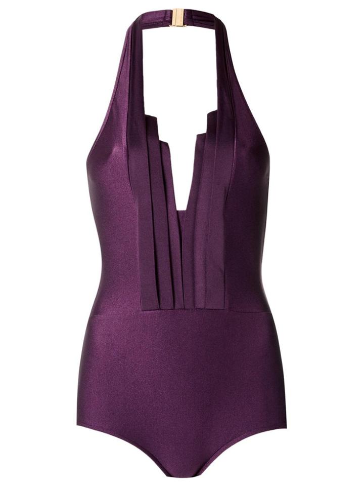 Adriana Degreas Halter Neck Swimsuit - Pink & Purple
