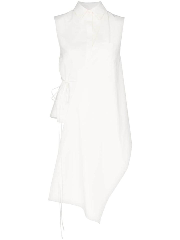 Matériel Sleeveless Apron Shirt - White
