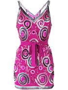 Krizia Vintage Sequin Embellished Top - Pink & Purple