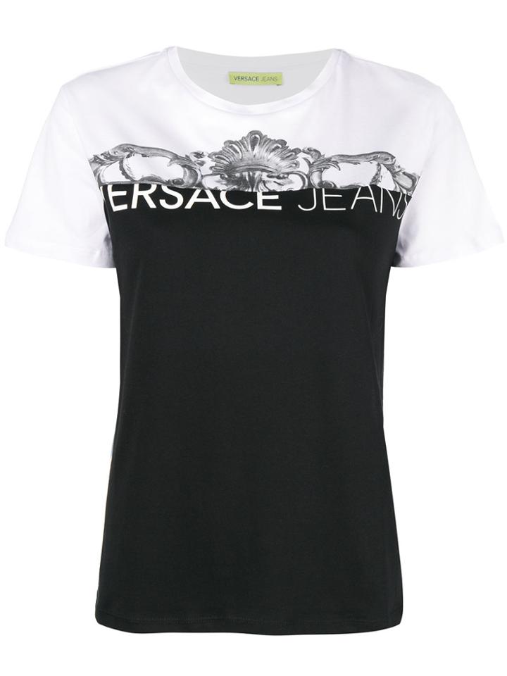 Versace Jeans Contrast Panel Jeans - Black