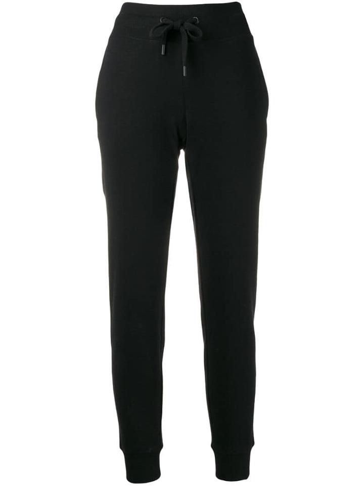 Dkny Leopard Logo Track Pants - Black