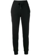 Dkny Leopard Logo Track Pants - Black