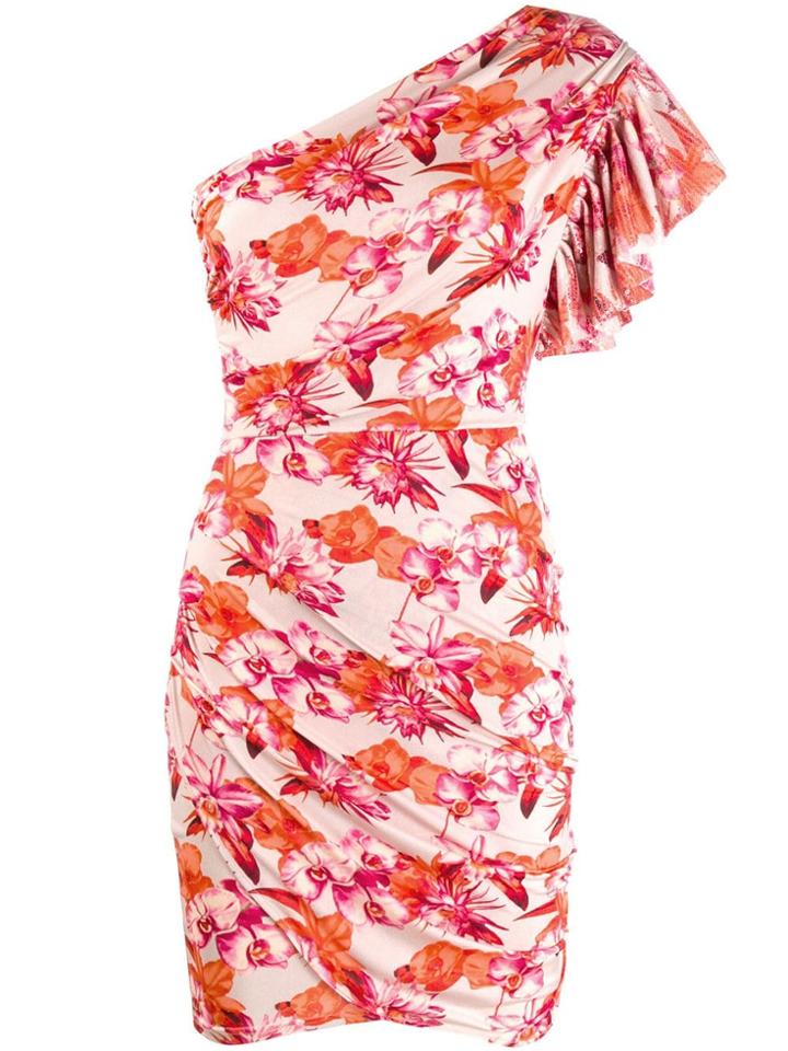 So Allure One Shoulder Mini Dress - Neutrals