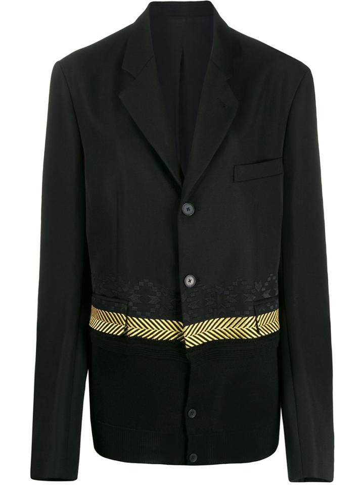 Haider Ackermann Knit Detail Blazer - Black