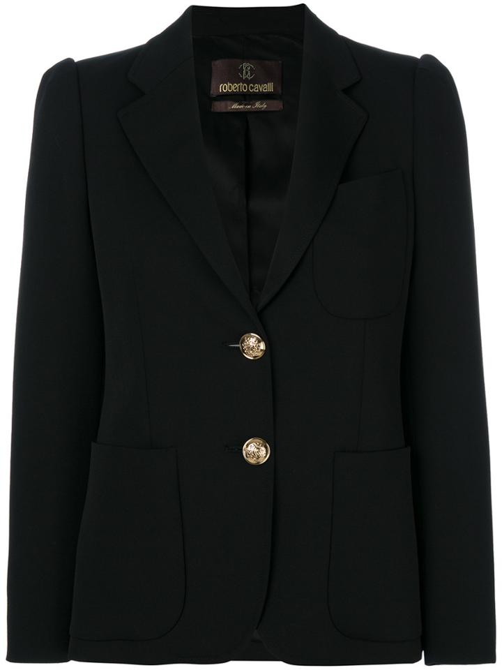 Roberto Cavalli Patch Pockets Blazer - Black