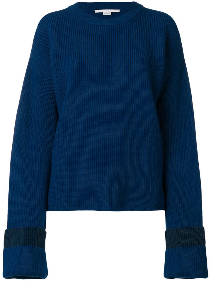 Stella Mccartney Cut-out Shoulder Jumper - Blue