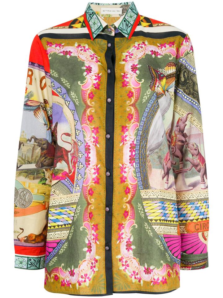 Etro Circus Print Shirt - Multicolour