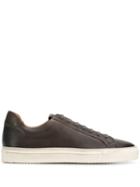 Doucal's Contrasting Sole Lace-up Sneakers - Grey