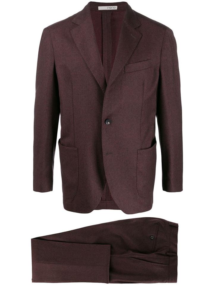 0909 Single-breasted Two-piece Suit - Brown