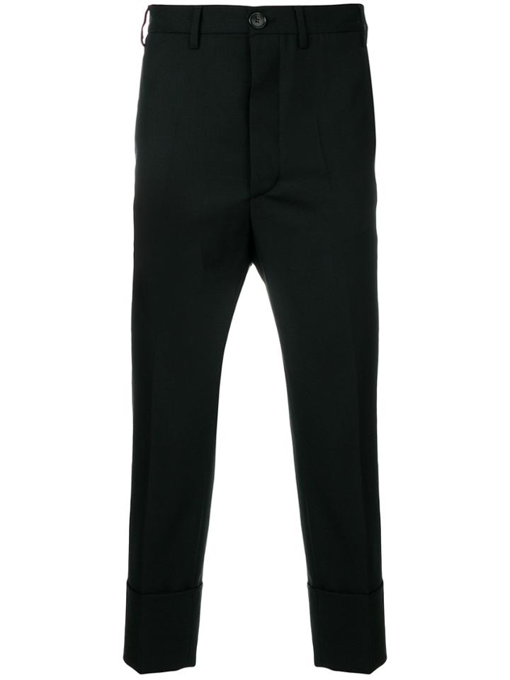 Vivienne Westwood Folded Hem Chinos - Black