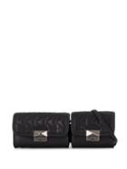 Karl Lagerfeld K/kuilted Double Belt Bag - Black