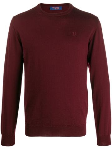 Trussardi Jeans Embroidered Logo Relaxed-fit Jumper