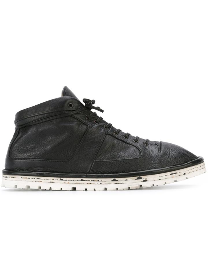 Marsèll Rubber Sole Panelled Boots - Black
