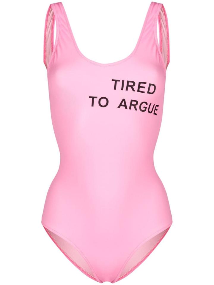 Natasha Zinko Printed Swimsuit - Pink
