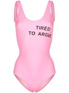 Natasha Zinko Printed Swimsuit - Pink