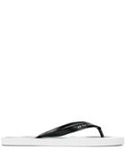 Ps Paul Smith Painted Flip Flops - White