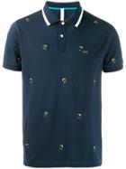 Sun 68 Toucan Embroidery Polo Shirt - Blue