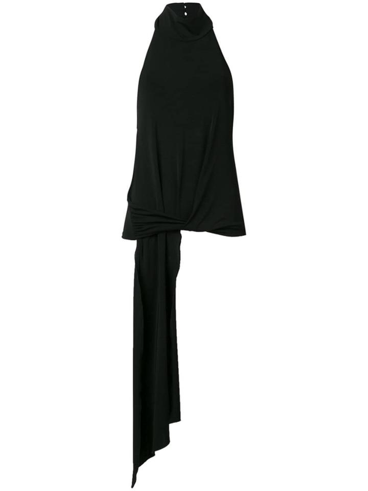 Patrizia Pepe Halterneck Top - Black