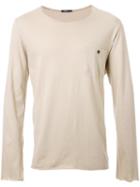 Bassike Button Pocket T-shirt, Men's, Size: Large, Nude/neutrals, Organic Cotton